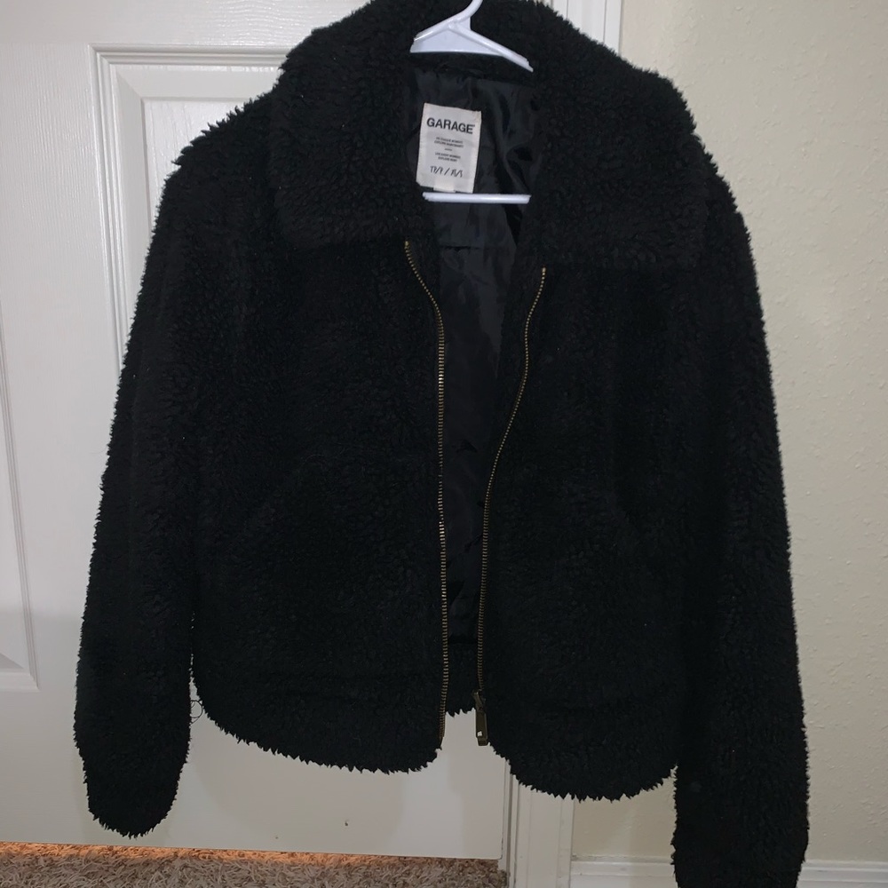 Garage Short Faux Sherpa/Teddy Jacket